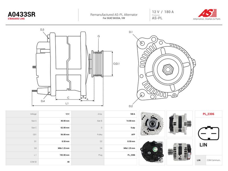OEM код товара: 03L903024K