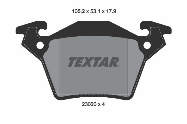 TEXTAR fékbetétkészlet, tárcsafék 2302001