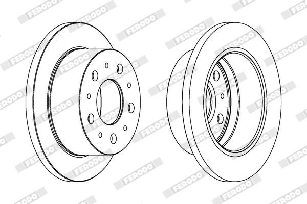 FERODO DDF1574 Brake Disc