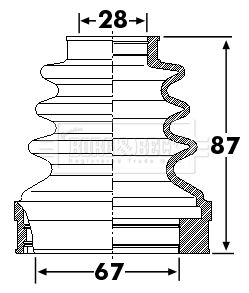 Juego de fuelles, árbol de transmisión