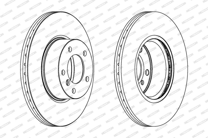 FERODO Disque de frein DDF1717