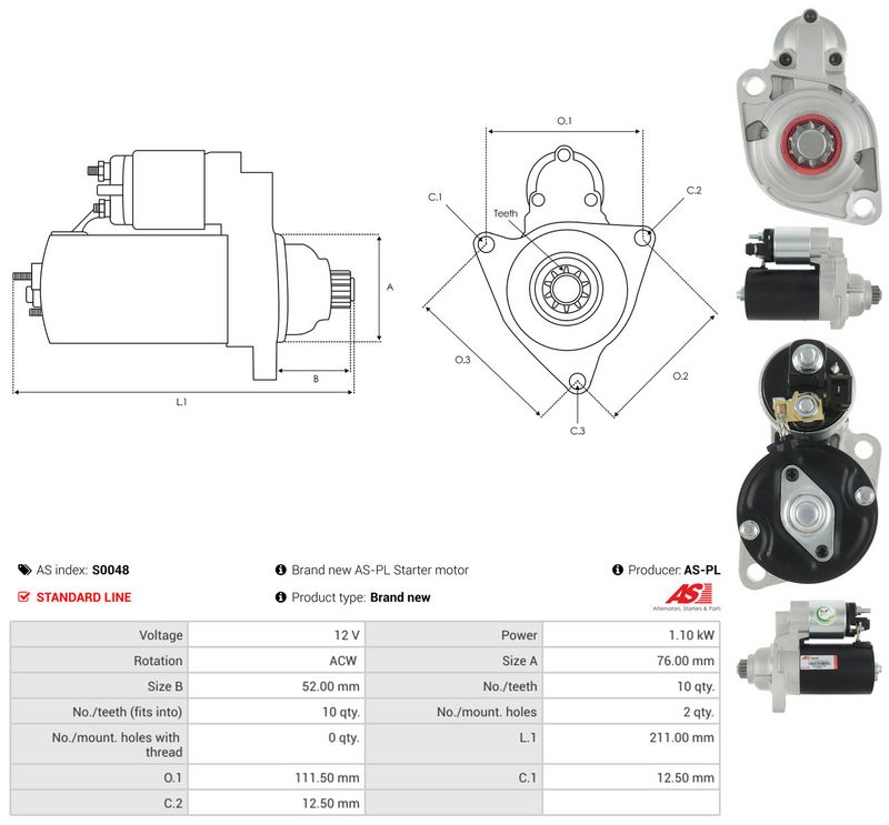 Starter, AS-PL S0048