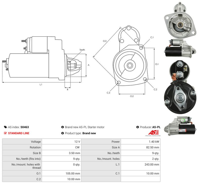 AS-PL S0463 Starter