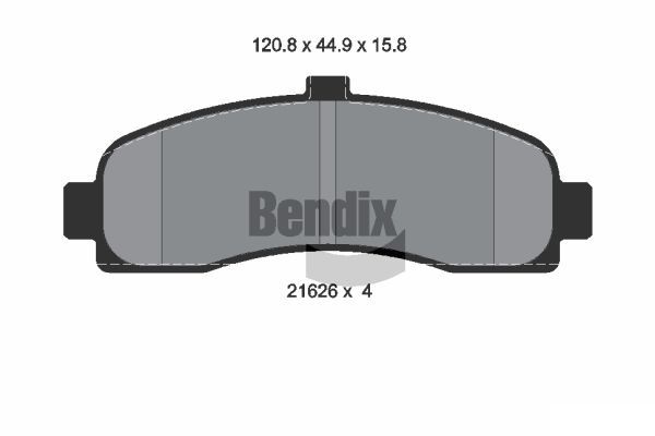 BENDIX Braking fékbetétkészlet, tárcsafék BPD1482