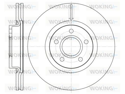 Гальмівний диск, Woking D6711.10