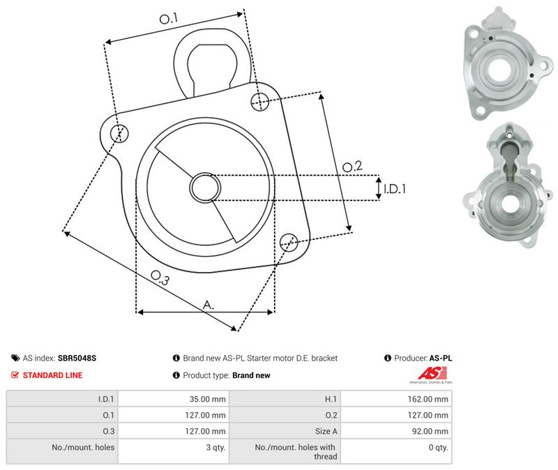 Starterikaas, Karburaator, AS-PL SBR5048S