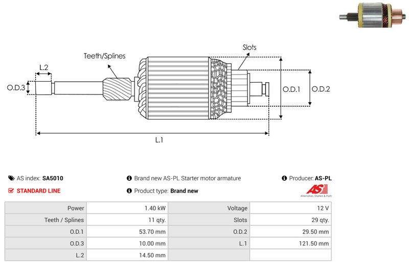 Ankur, starter, AS-PL SA5010