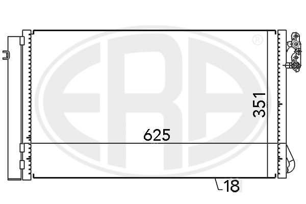 Конденсатор, система кондиціонування повітря, Era 667104