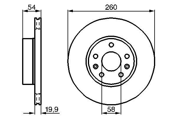 BOSCH Remschijf 0 986 478 218