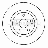 Гальмівний диск, Borg & Beck BBD4606