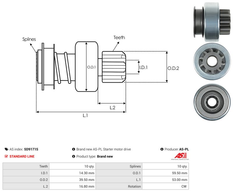 Vabajooks, starter, AS-PL SD9171S