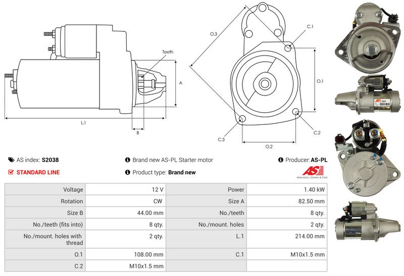 AS-PL S2038 Starter