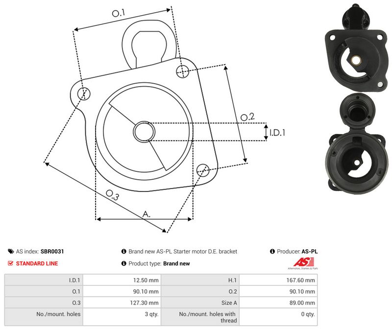AS-PL SBR0031 Starter Lid, carburettor