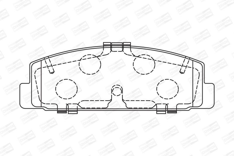 CHAMPION Plaquettes de frein à disque 572490CH