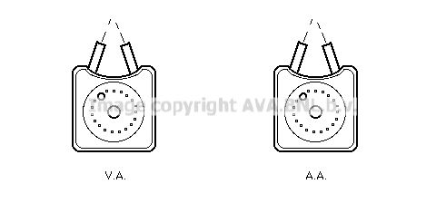 Оливний радіатор AVA QUALITY COOLING VN3106 VARIOUS AUDI/VW/SEAT/FORD