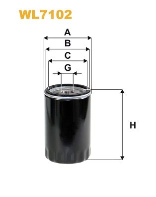 Оливний фільтр, Wix Filters WL7102