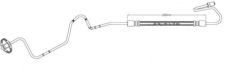 MOTAQUIP fékcső LVBH1616