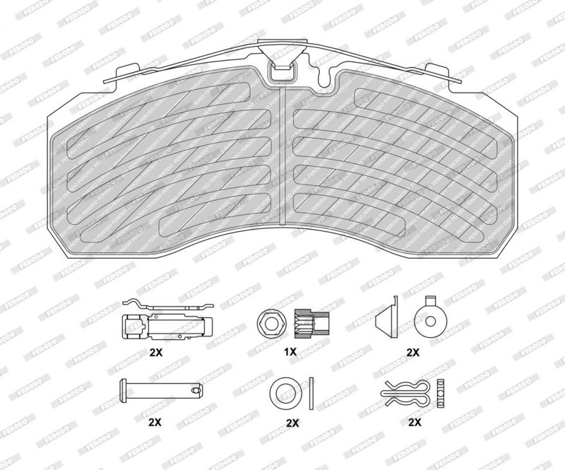 FERODO Plaquettes de frein à disque FCV4296PTS