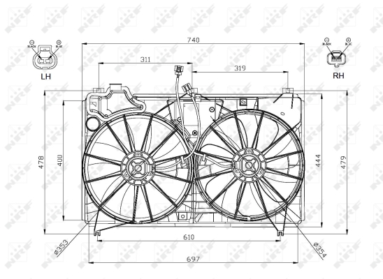 WILMINK GROUP ventilátor, motorhűtés WG1720528