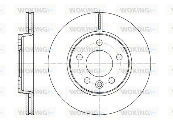 Гальмівний диск, Woking D6707.10
