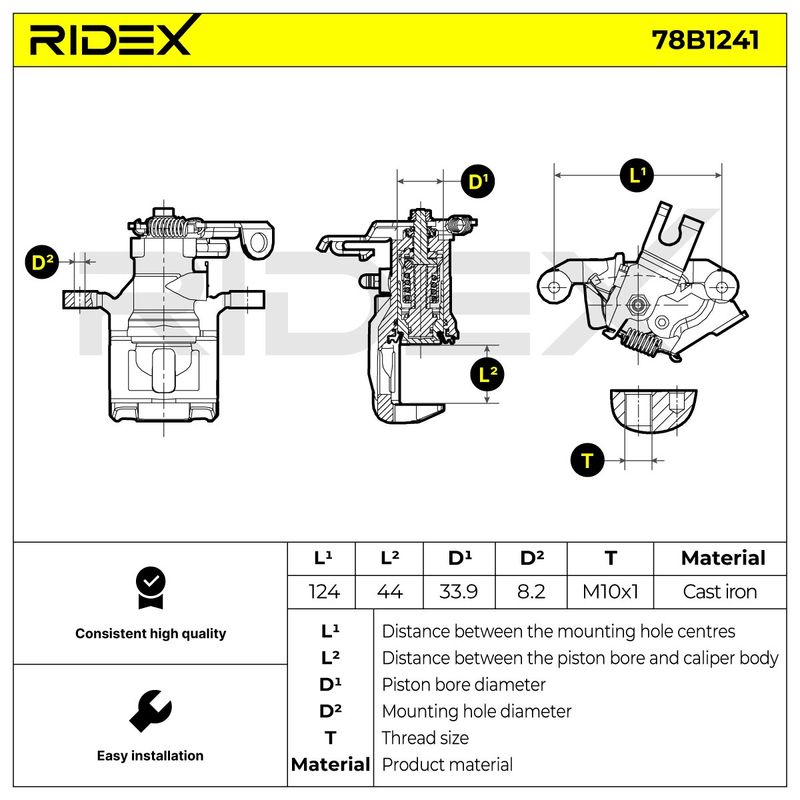 спирачен апарат RIDEX