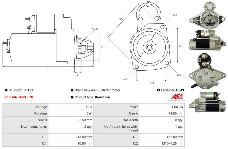 AS-PL S6133 Starter