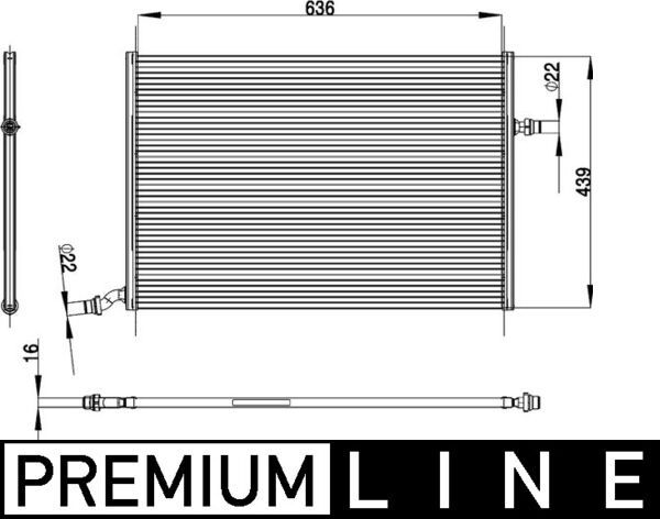 MAHLE Lage temperatuurkoeler, intercooler CIR 26 000P