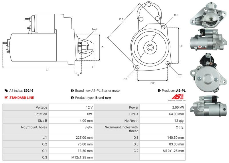 AS-PL S9246 Starter