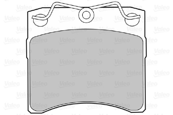 VALEO 598048 Brake Pad Set, disc brake