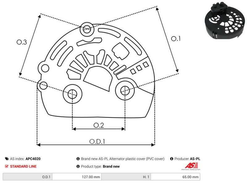 Kaitsekate, generaator, AS-PL APC4020