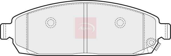 APEC Brake Pad Set, disc brake PAD1465