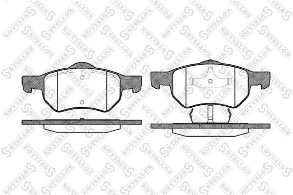 STELLOX fékbetétkészlet, tárcsafék 893 000-SX