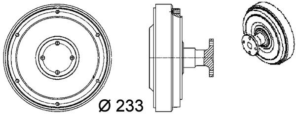 MAHLE CFC 98 000P Clutch, radiator fan