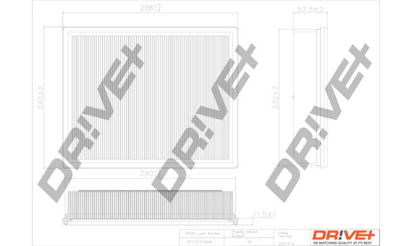 Повітряний фільтр, Dr!Ve+ DP1110.10.0694