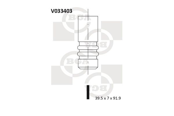 Впускний клапан, Bg Automotive V033403