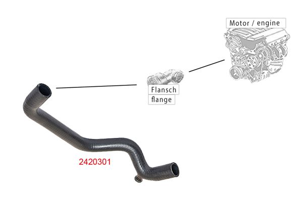 METZGER AUTOTEILE 2420301 Radiator Hose