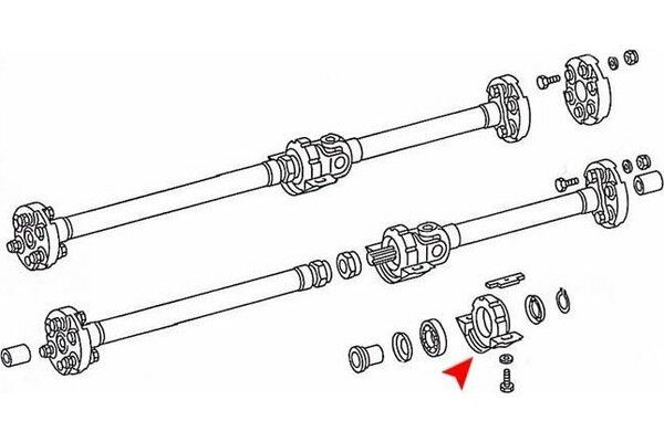 ÜRO Parts 1234101081 Suspension, propshaft