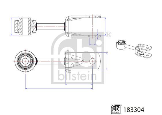 FEBI BILSTEIN 183304 Link/Coupling Rod, stabiliser bar