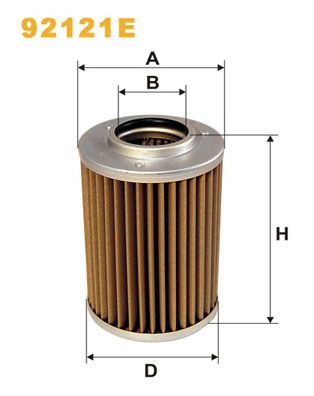 Гідравлічний фільтр, автоматична коробка передач, Wix Filters 92121E