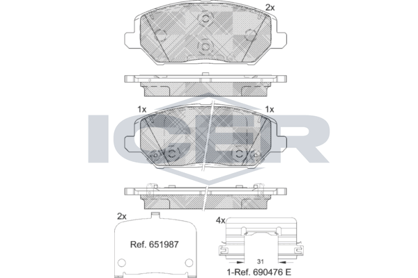 Product Image - Pakkingset, cilinderkop - 182.320 - ELRING