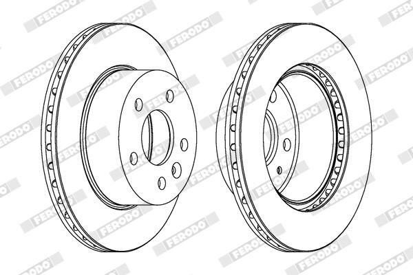 FERODO Disque de frein DDF860