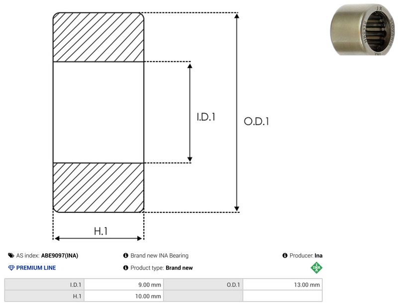 AS-PL ABE9097(INA) Bearing