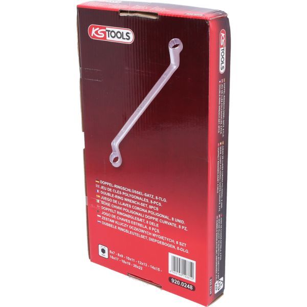 KS TOOLS 920.0248 Double Ring Spanner Set