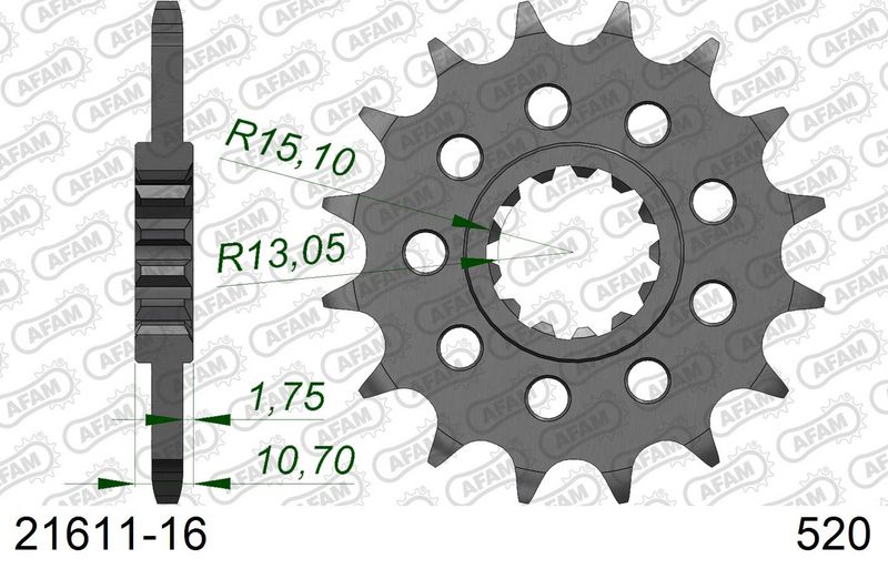 Roata dintata AFAM 21611-16