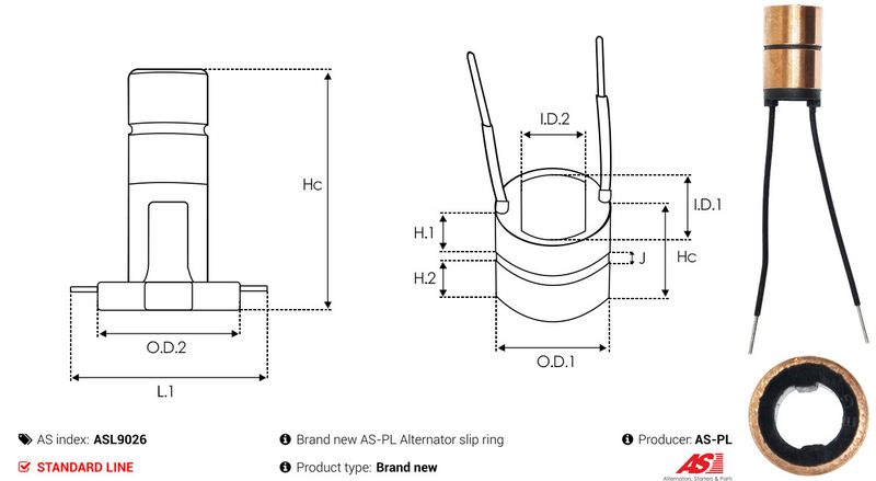 Rõngas, generaator, AS-PL ASL9026
