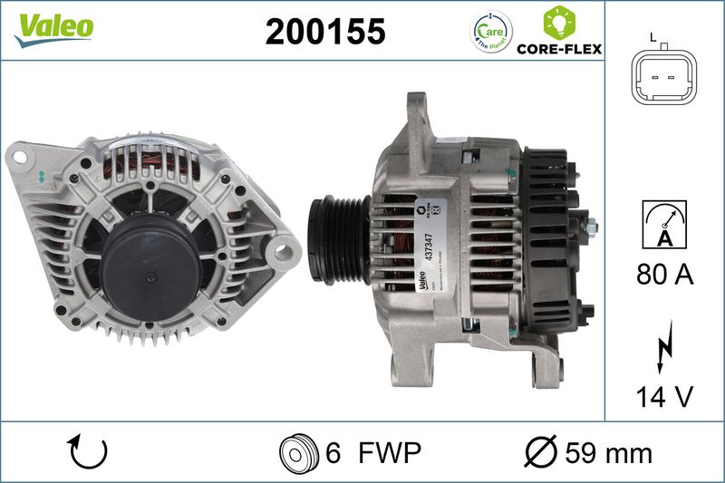 VALEO Dynamo / Alternator 200155