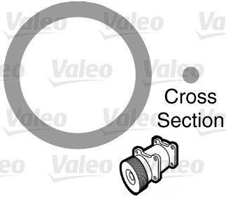 Ущільнення, трубопровід подачі охолоджувальної рідини, Valeo 509154