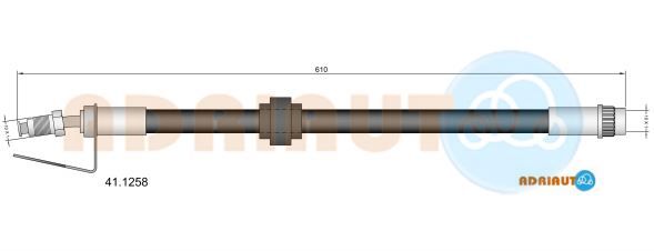 Гальмівний шланг, Adriauto 41.1258
