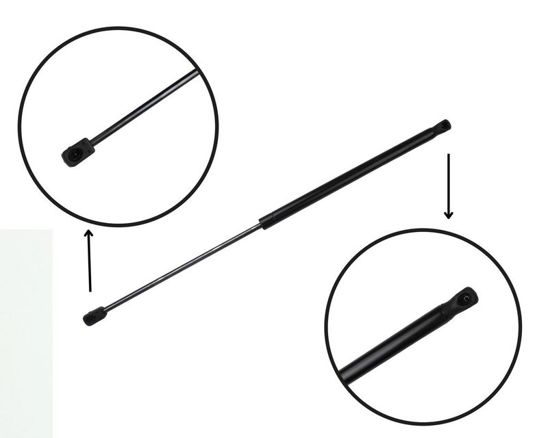 Gasveer kofferdeksel Links/Rechts maximale lengte: 544mm, sUV:230mm