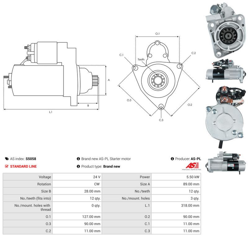 Starter, AS-PL S5058